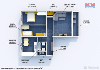 Prodej bytu 3+1, 62 m², Rokycany, ul. Polní - 4