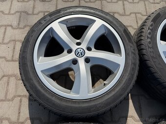 4x al kola 5x120 18 + pneu letní 255/45 R18 - 4