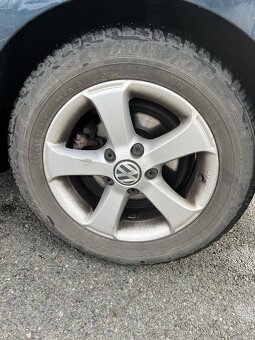 Alu 4x disky Volkswagen 15" + pneu (na dojezd) - 4