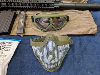 Prodám zánovní DMR airsoft pušku SR-25 s příslušenstvím - 4