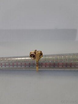 Zlatý prsten s růžovým zl. - 4