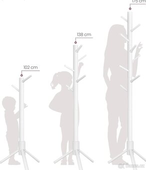 Nový rostoucí dřevěný věšák - 4