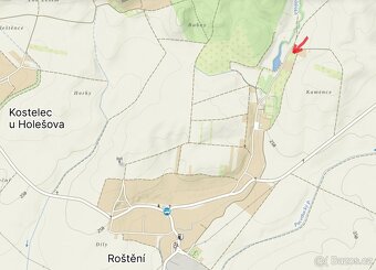 Zahrada u rybníka v Roštění - 1000m2 - 4
