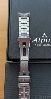 Nerezový tah k hodinkám Alpina, rozteč 22 mm - 4