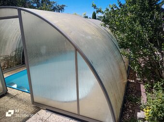 Zastřešení bazénu, jako skleník,8x4 výška 205 cm - 4