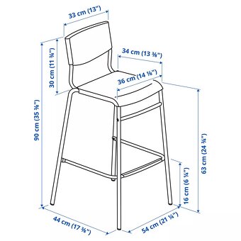 Barová židle IKEA Stig - 4