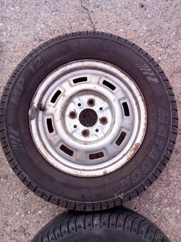 Kola na kárku, vlek R 13, 4x98, vč. pneu 165/70 R 13 - 4