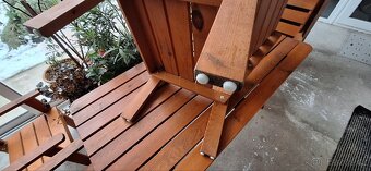 Robustní dřevěný zahradní nábytek - 4