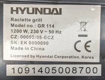 Gril Hyundai GR 114 - raclette - 4