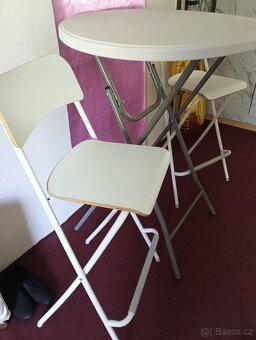 Barový stůl a 2 židle Franklin Ikea - 4