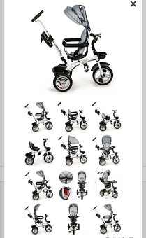 Tříkolka s otočným sedadlem ECOTOYS - 4