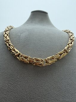 Zlaty řetěz KRÁLOVSKÁ VAZBA 62.2cm 9mm - 70cm -NOVÝ ŘETĚZ - 4