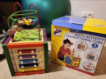 Nová dřevěná kostka s aktivitami, Woody - 4