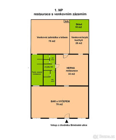 Prodám restauraci s bytovou jednotkou 3kk - 4