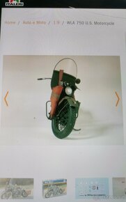 Plastikový model Americký motocykl Wla 750 - 4
