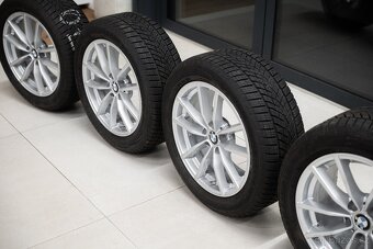ORIGINÁLNÍ ALU KOLA BMW ŘADA 3 7,5Jx17 ET 30 + ZIMNÍ PNEU - 4