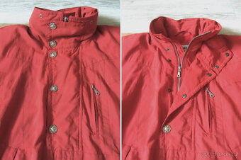 Vintage 90s rezavá pánská bunda přes hlavu - 4