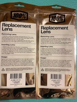 Prodám originální náhradní skla na moto brýle - 4