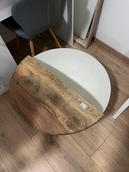 Konferenční stůl, mangové dřevo - 4