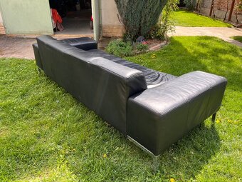 Kožená sedačka – pravá kůže, moderní design - 4
