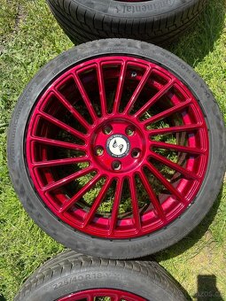 Prodám alu Eta Beta Venti R 5x112 r18 letní pneu 225/40/18 - 4