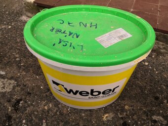 Prodám fasádní barvy a omítky Weber pas silikon od 10,-/kg - 4