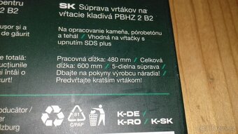 Sada vrtáků pro vrtací kladiva PBHZ 2 B2 - 4