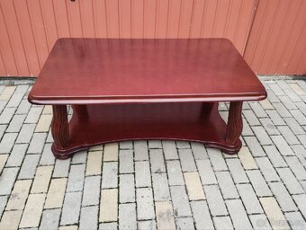 Dřevěný konferenční stolek / masiv / pravé dřevo - 4