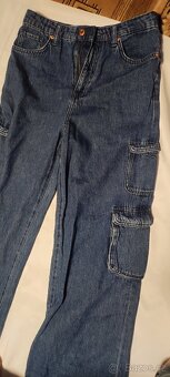 Dámské Baggy džíny s kapsami, vel. M - 4