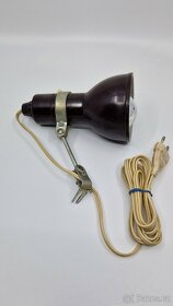 bakelitová lampička - bodovka E14 (možná od šicího stroje) - 4