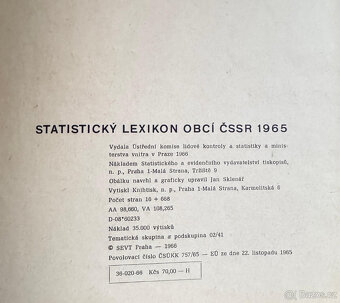 Statistický lexikon obcí ČSSR 1965 - 4