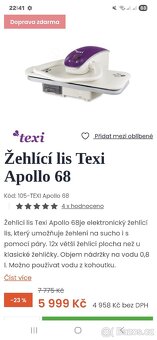 Žehlící lis Texi Apolo 68 - 4