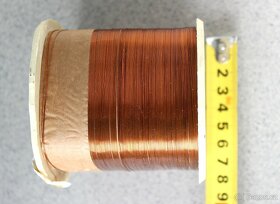 Měděný drát - cívka - průměr 0,1 mm, váha 935 g - 4