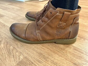 Pánské kožené zateplené boty vel. 43/44 - 4