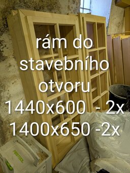 Truhlářské polotovary - okenní rámy, dveře aj. - 4