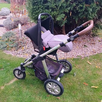 Kočárek dvojkombinace + autosedačka s adaptéry - 4