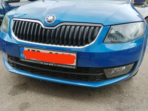 Přední nárazník Škoda Octavia 3 modrá race - 4