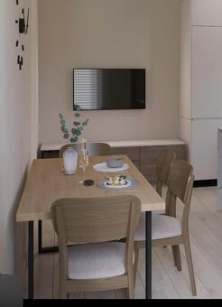 Prodej jídelního stolu z masivu - 180x90 cm, tloušťka 4cm. - 4