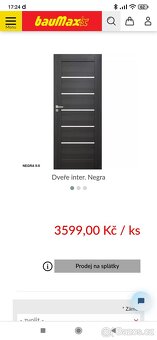 Interiérové dveře (Negra) "90"cm práve - 4