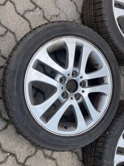 Alu disky 5x120 z vozu BMW řada 3, pneu zimní - 4