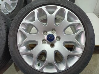 Letní alu kola Ford 5x108 R17 pneu 205/50/17/Fulda - 4