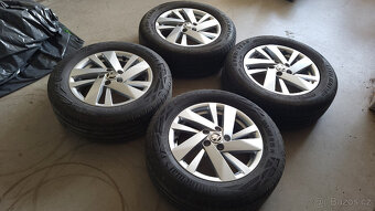 Zánovní orig. letní ALU kola 15" 5x100 Škoda Fabia IV. - TO - 4