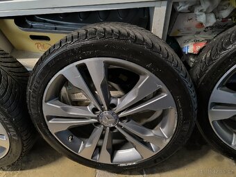 ALU kola Mercedes CLA 5x112 r18 Originál, zimní pneu+TPMS - 4
