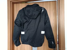 SQ - Černá textilní bunda na motorku s chrániči - 4