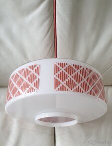 Retro kuchyňský lustr 70. léta - červená - 4