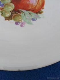 Starožitný porcelánový podnos na nožce - 4