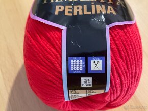 10dkg pletací příze Himalaya Perlina- červená - 4