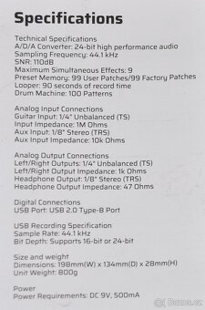 Multiprocesor Valeton GP-100 - 4