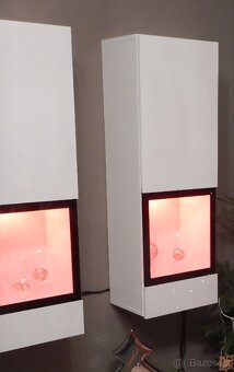 Obyváková vitrína s LED podsvícením - 4