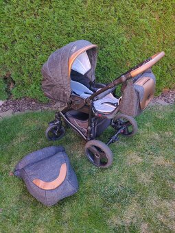 Dětský kočárek, dvojkombinace Camarelo Baleo + autosedačka J - 4